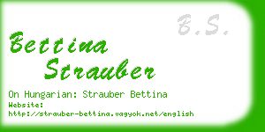 bettina strauber business card